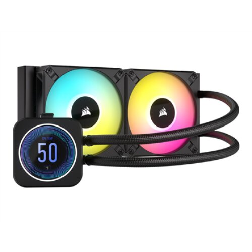 Corsair , iCUE H100i ELITE LCD XT Display , Black , Intel, AMD , CPU Liquid Cooler