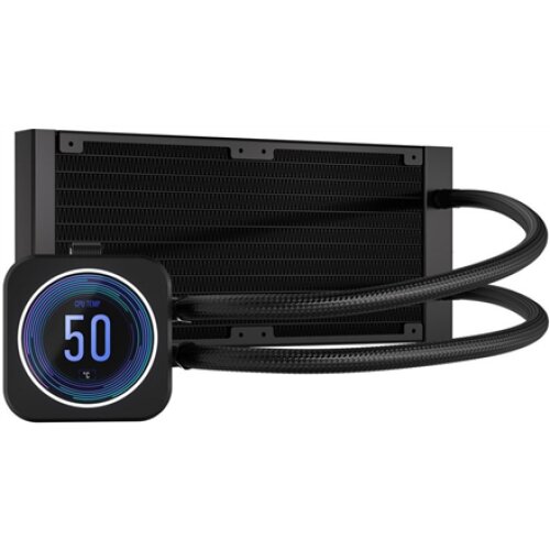 Corsair , iCUE H100i ELITE LCD XT Display , Black , Intel, AMD , CPU Liquid Cooler