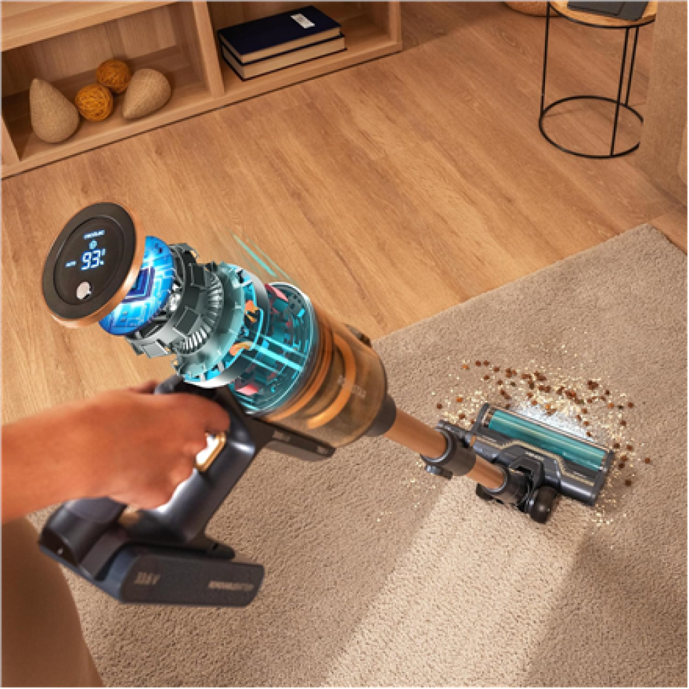 Cecotec Vacuum cleaner , Rockstar RX70 AquaPet Flex Conga , Cordless operating , Stick/handheld , 780 W , Operating time (max) 100 min , Blue/Gold