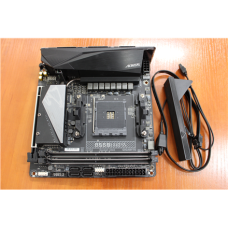 SALE OUT. Gigabyte , B550I AORUS PRO AX 1.0 , Processor family AMD , Processor socket AM4 , DDR4 DIMM , Memory slots 2 , Chipset AMD B , Mini ITX , USED, REFURBISHED, WITHOUT ACCESSORIES, ONLY BACK PANEL INCLUDED