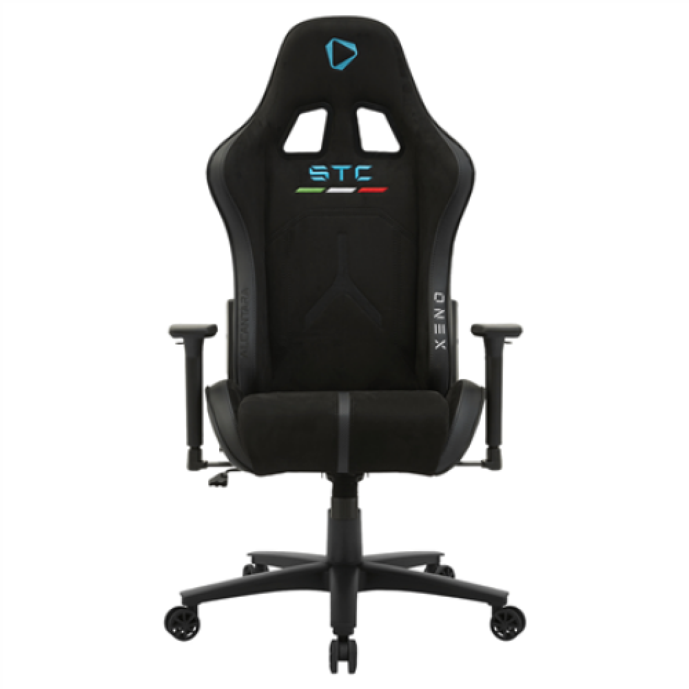 Onex PVC; Nylon caster; Metal , Gaming chairs , STC Alcantara L Series , Black