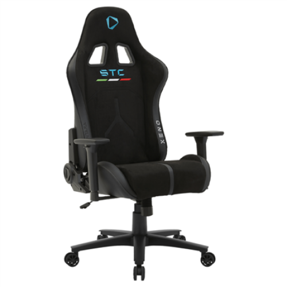 Onex PVC; Nylon caster; Metal , Gaming chairs , STC Alcantara L Series , Black