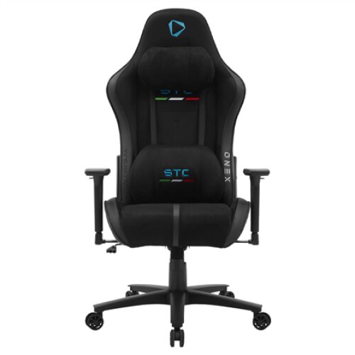 Onex PVC; Nylon caster; Metal , Gaming chairs , STC Alcantara L Series , Black