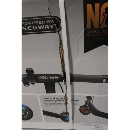SALE OUT. , Segway , E2 E II , eKickScooter , 450 W , Up to 20 km/h , 8.1 , 24 month(s) , Black and Gray , DAMAGED PACKAGING