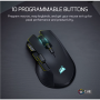Corsair IRONCLAW SE , Gaming Mouse , Wireless/Wired , 2.4GHz, Bluetooth, USB-C , Black