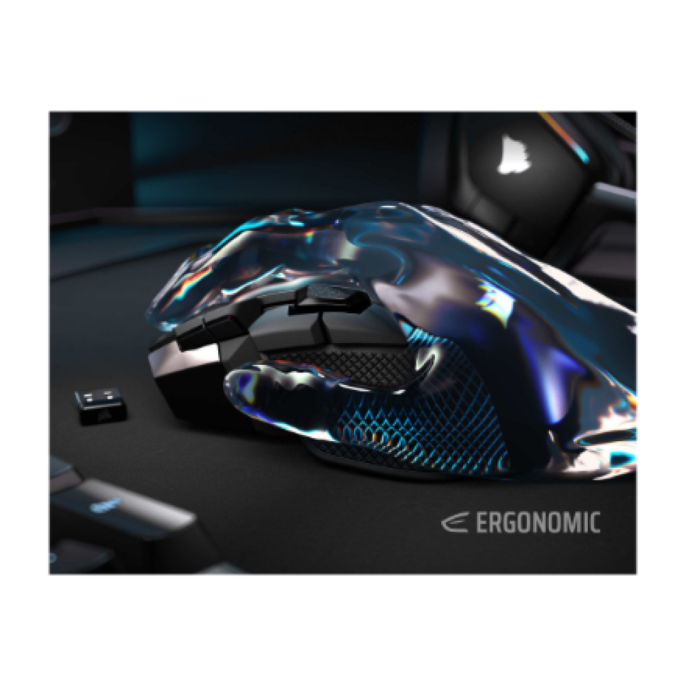 Corsair IRONCLAW SE , Gaming Mouse , Wireless/Wired , 2.4GHz, Bluetooth, USB-C , Black