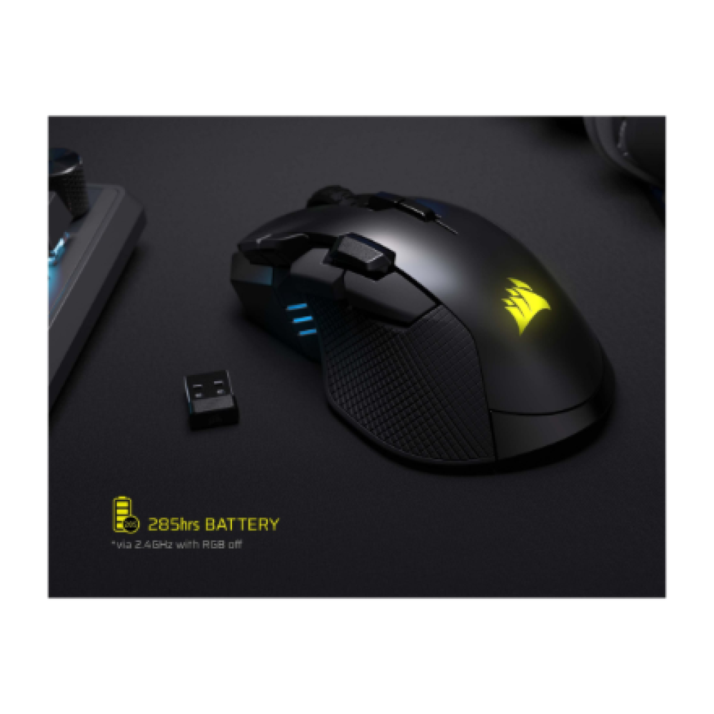 Corsair IRONCLAW SE , Gaming Mouse , Wireless/Wired , 2.4GHz, Bluetooth, USB-C , Black