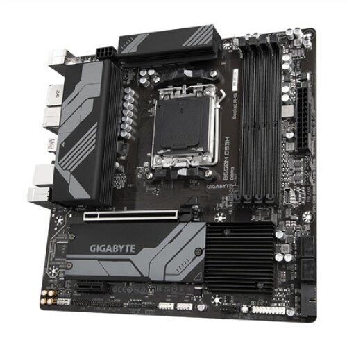 Gigabyte , B650M DS3H 1.0 M/B , Processor family AMD , Processor socket AM5 , DDR5 DIMM , Memory slots 4 , Supported hard disk drive interfaces SATA, M.2 , Number of SATA connectors 4 , Chipset B650 , Micro ATX