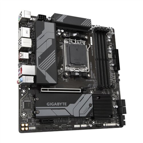 Gigabyte , B650M DS3H 1.0 M/B , Processor family AMD , Processor socket AM5 , DDR5 DIMM , Memory slots 4 , Supported hard disk drive interfaces SATA, M.2 , Number of SATA connectors 4 , Chipset B650 , Micro ATX