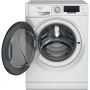 Hotpoint , NDD 11725 DA EE , Washing Machine With Dryer , Energy efficiency class E , Front loading , Washing capacity 11 kg , 1551 RPM , Depth 61 cm , Width 60 cm , Display , LCD , Drying system , Drying capacity 7 kg , Steam function , White