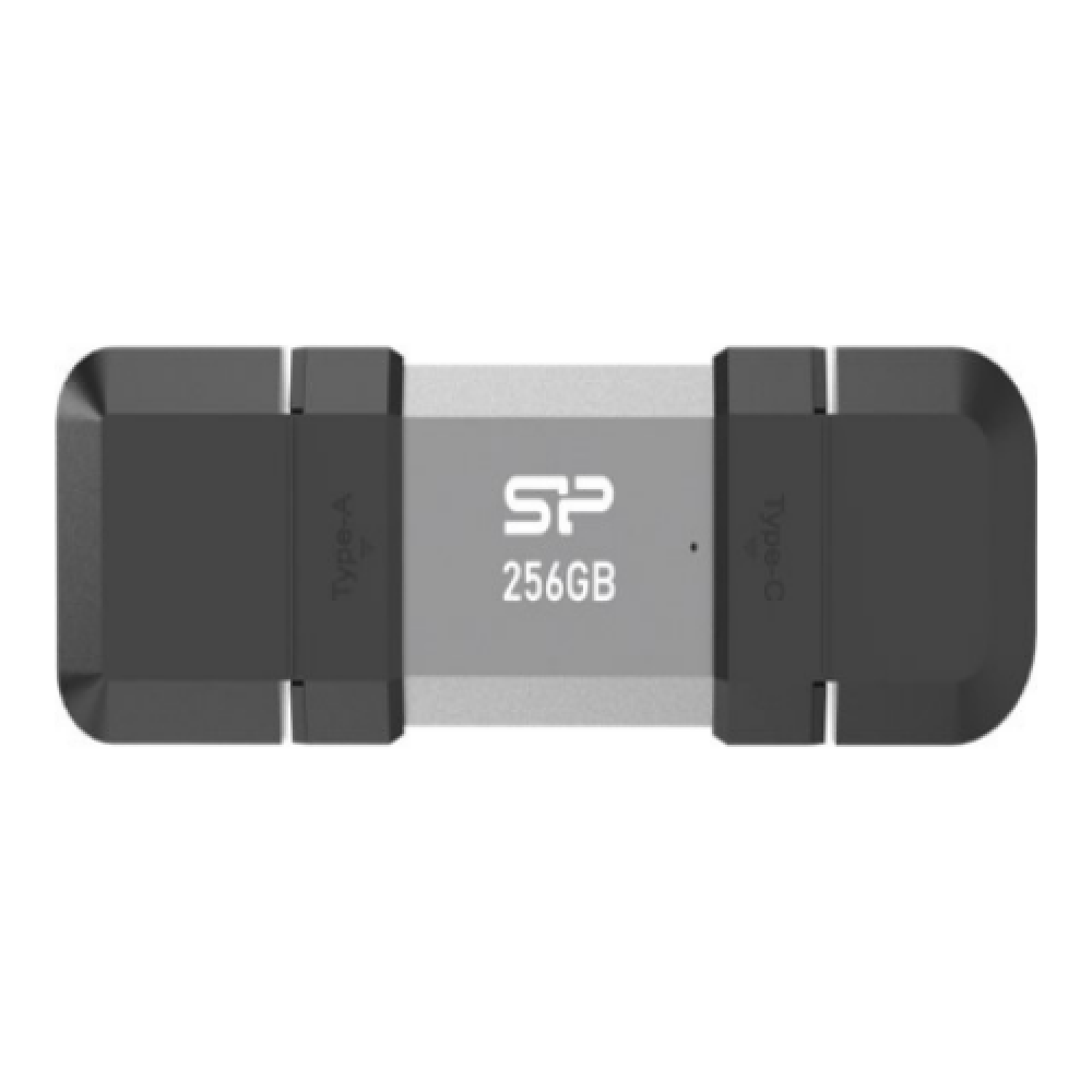 Silicon Power Dual USB Drive , Mobile C51 , 256 GB , USB Type-A and USB Type-C , Silver