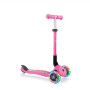 Globber Junior Foldable Fantasy Lights Scooter, Neon pink