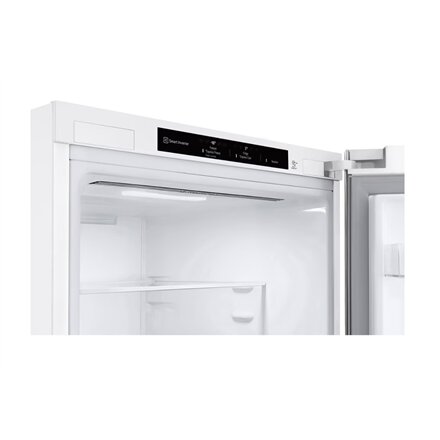 LG Refrigerator , GBV3100ESW , Energy efficiency class E , Free standing , Combi , Height 186 cm , No Frost system , Fridge net capacity 234 L , Freezer net capacity 110 L , Display , 35 dB , White