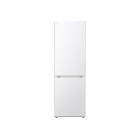 LG Refrigerator , GBV3100ESW , Energy efficiency class E , Free standing , Combi , Height 186 cm , No Frost system , Fridge net capacity 234 L , Freezer net capacity 110 L , Display , 35 dB , White