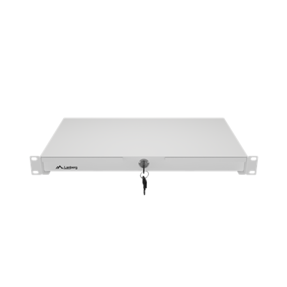 Lanberg 19 Drawer 1U, max load capacity up to 30 kg assembly , AK-2002-S , 48.26 x 27 x 4.4 cm , Grey