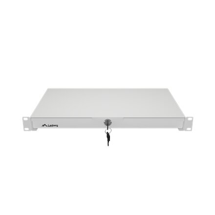 Lanberg 19 Drawer 1U, max load capacity up to 30 kg assembly , AK-2002-S , 48.26 x 27 x 4.4 cm , Grey