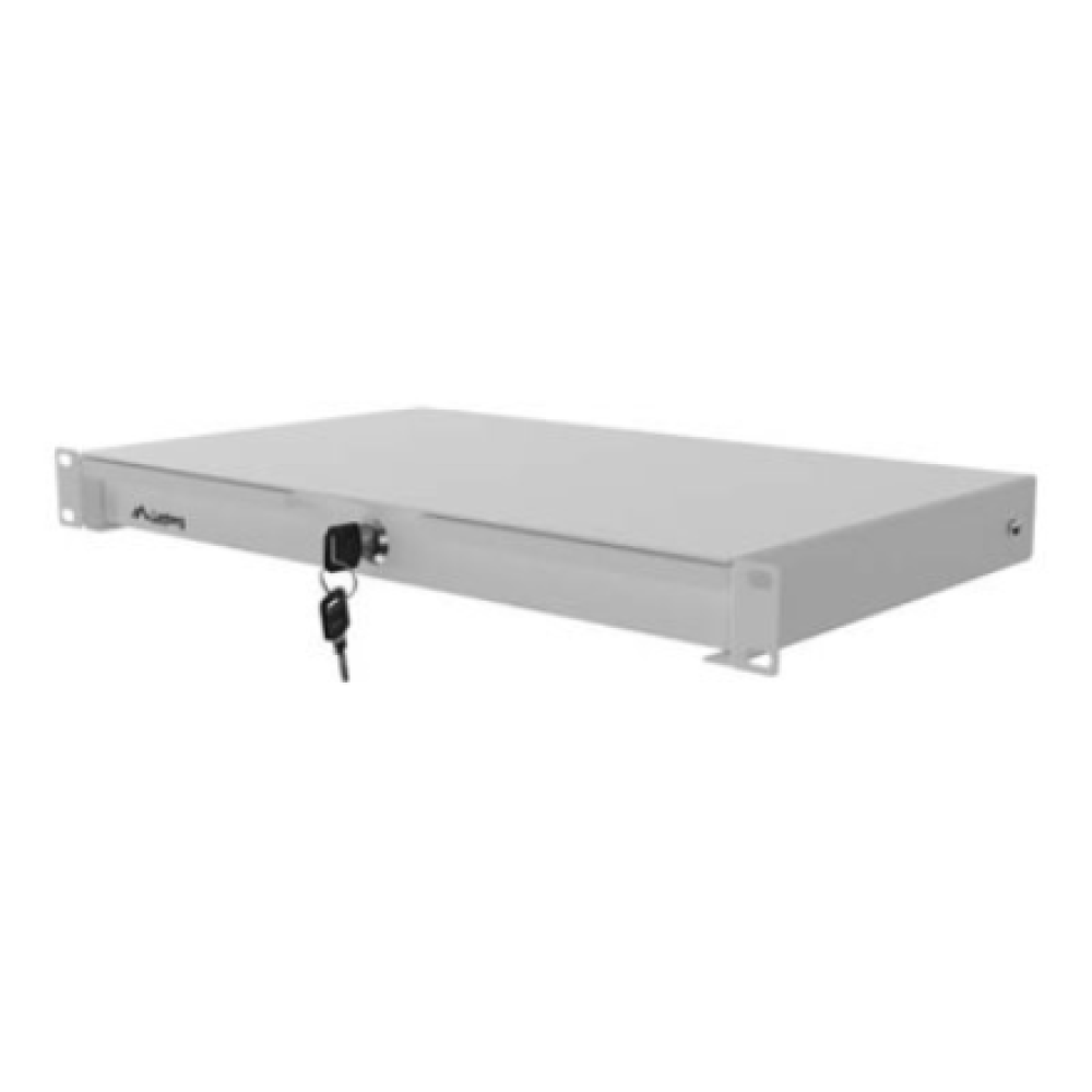 Lanberg 19 Drawer 1U, max load capacity up to 30 kg assembly , AK-2002-S , 48.26 x 27 x 4.4 cm , Grey
