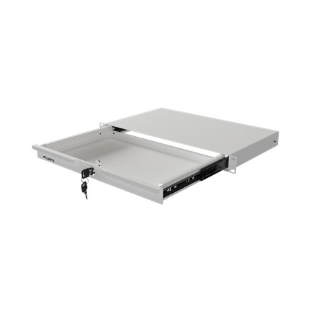 Lanberg 19 Drawer 1U, max load capacity up to 30 kg assembly , AK-2002-S , 48.26 x 27 x 4.4 cm , Grey