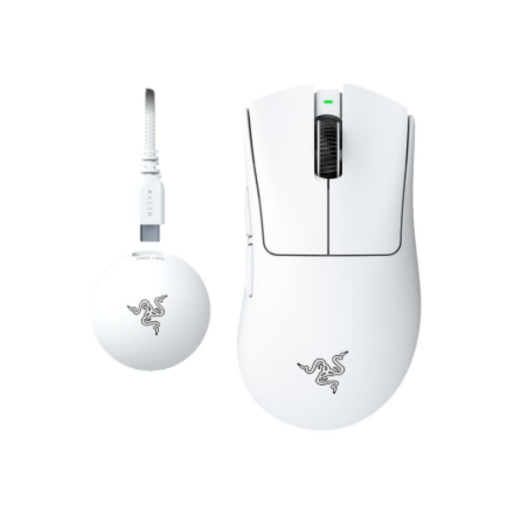 Razer DeathAdder V4 Pro Gaming mouse, White , Razer