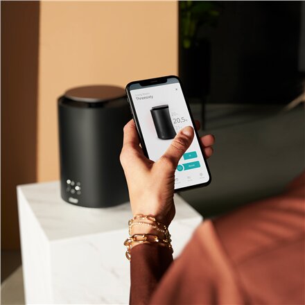 Duux Threesixty 2 Smart Fan + Heater , Fan and heater , 1800 W , Suitable for rooms up to 30 m² , Matt Black