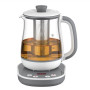 TEFAL BJ551B10 , Tea Kettle , 1400 W , 1.5 L , Glass , 360° rotational base , White/Grey