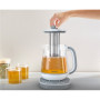 TEFAL BJ551B10 , Tea Kettle , 1400 W , 1.5 L , Glass , 360° rotational base , White/Grey