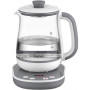 TEFAL BJ551B10 , Tea Kettle , 1400 W , 1.5 L , Glass , 360° rotational base , White/Grey