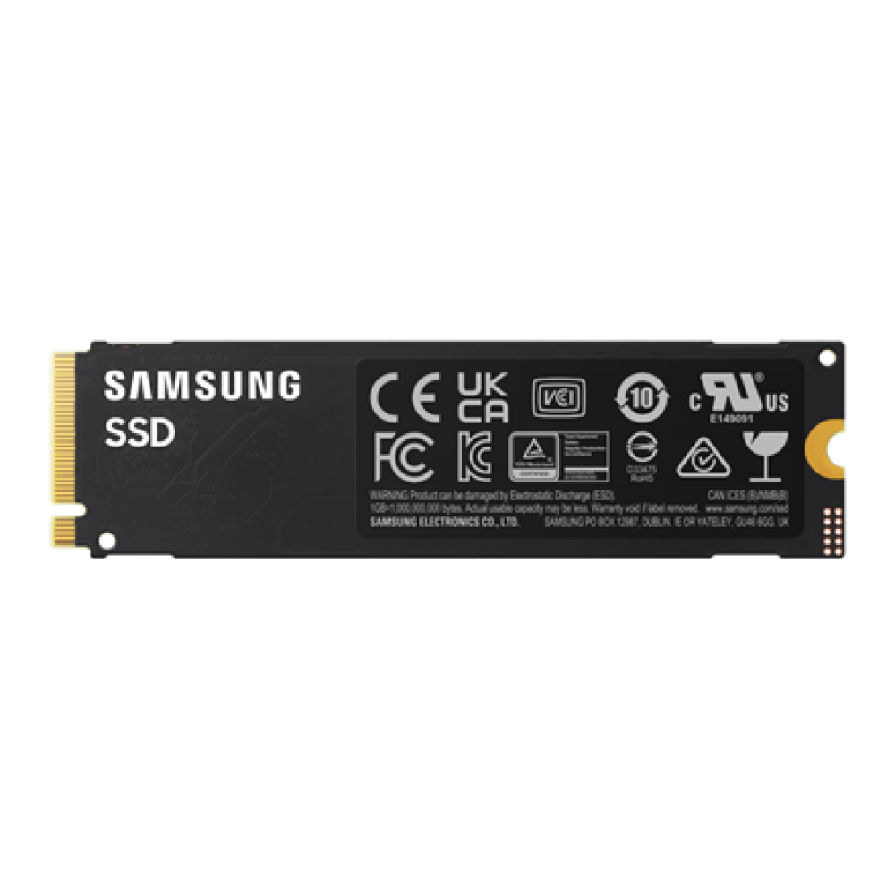 Samsung 990 , 2000 GB , SSD form factor M.2 2280 , Solid-state drive interface PCIe 4.0 x4 NVMe , Read speed 7250 MB/s , Write speed 6450 MB/s