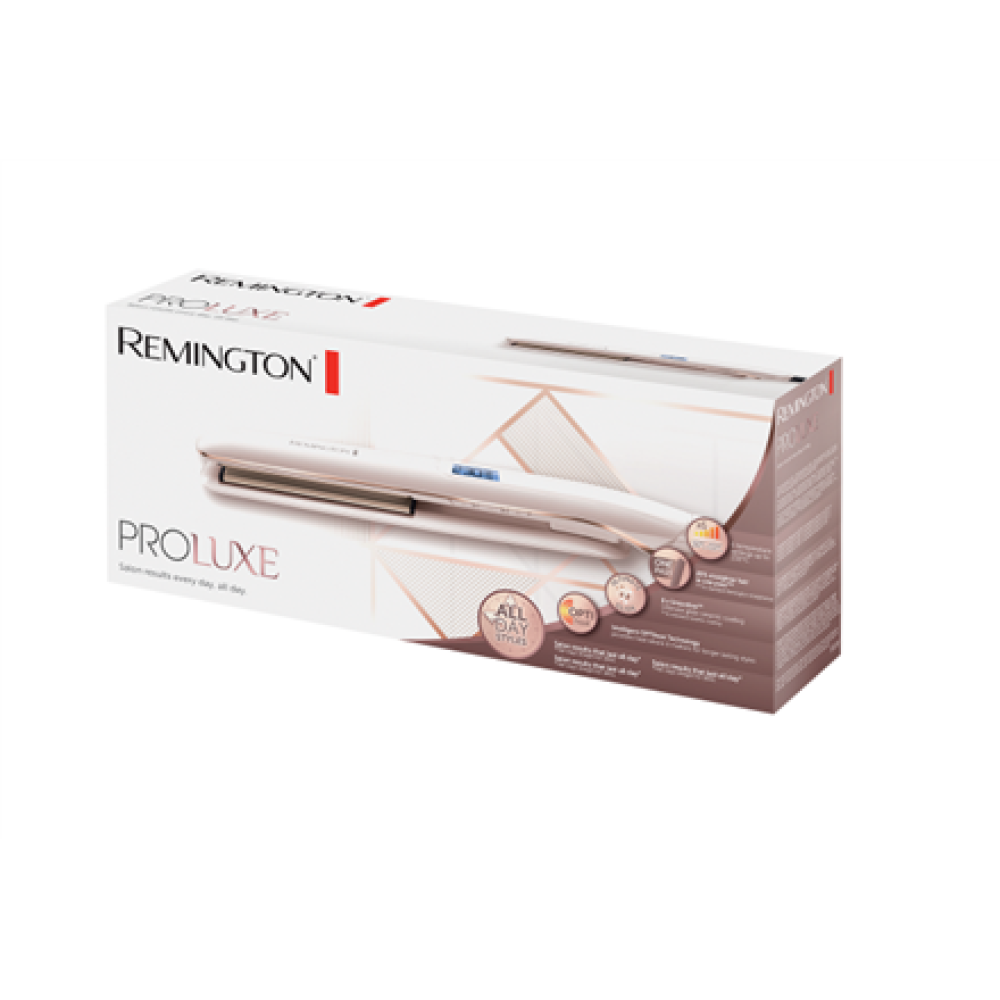 Remington Hair Straightener , S9100 PROluxe , Ceramic heating system , Temperature (min) 150 °C , Temperature (max) 230 °C , Number of heating levels 9 , Rose Gold