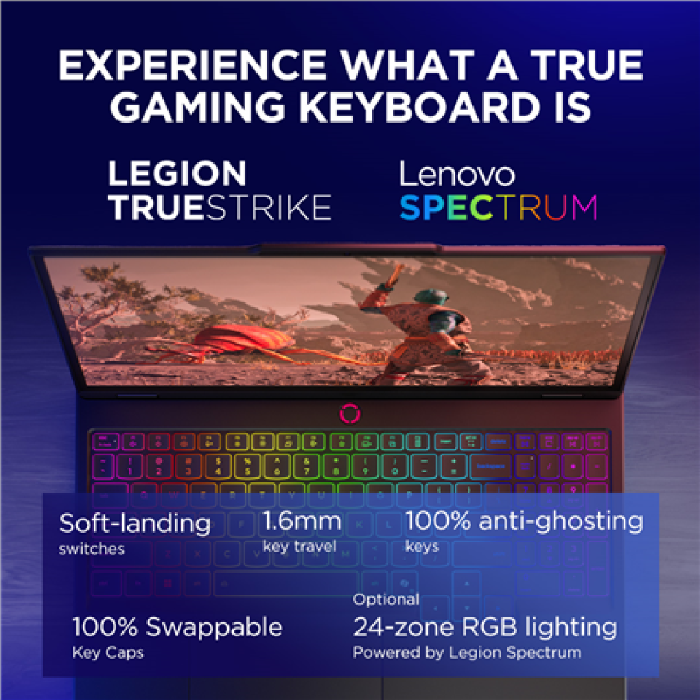 Lenovo Legion 5 15IRX10 , Eclipse Black , 15.1 , OLED , WQXGA , 2560 x 1600 pixels , Intel Core i7 , i7-13650HX , 24 (2x12) GB , SO-DIMM DDR5 , Solid-state drive capacity 1000 GB , NVIDIA GeForce RTX 5060 , GDDR7 , 8 GB , Windows 11 Home , 802.11be , Blue