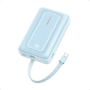 Anker , Power Bank with Built-In USB-C Cable , A1689031 , 20000 mAh , 30W Output , Blue