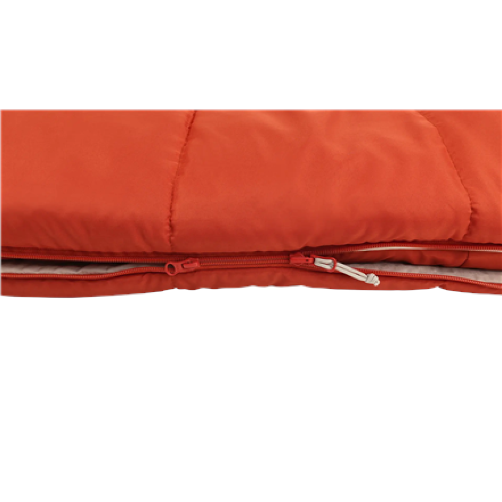 Outwell Contour Lux , Sleeping Bag , 220 x 85 cm , 2-way L-shape open-end with auto lock