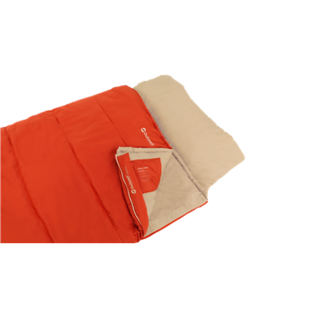 Outwell Contour Lux , Sleeping Bag , 220 x 85 cm , 2-way L-shape open-end with auto lock