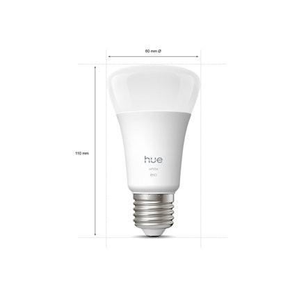 Philips Hue W 810 A60 2P EU , E27 , 7 W , Warm white to cool white light , Bluetooth, Zigbee