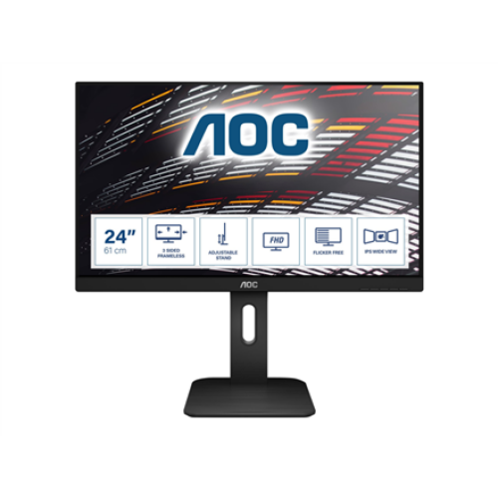 AOC , X24P1 , 24 , IPS , FHD , 16:10 , 60 Hz , 4 ms , 1920 x 1080 , 300 cd/m² , HDMI ports quantity 1 , Black