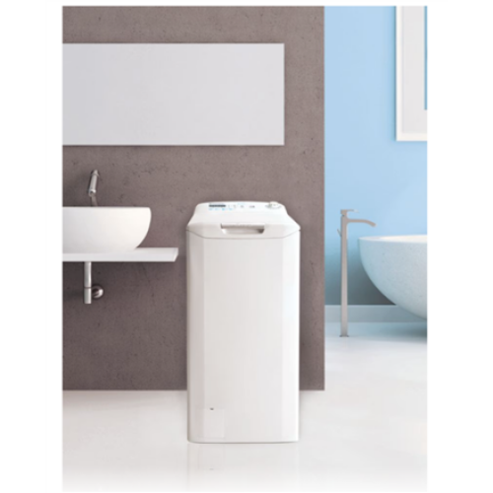 Candy Washing Machine , CST 07LET/1-S , Energy efficiency class E , Top loading , Washing capacity 7 kg , 1000 RPM , Depth 60 cm , Width 41 cm , Display , LED , White