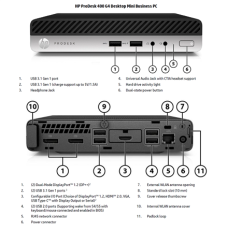 HP Renewed Grade A , ProDesk 400 G4 , Intel Core i3 , i3-8100T , 8 GB , SSD , 128 GB , Intel UHD Graphics 630 , Windows 11 Pro