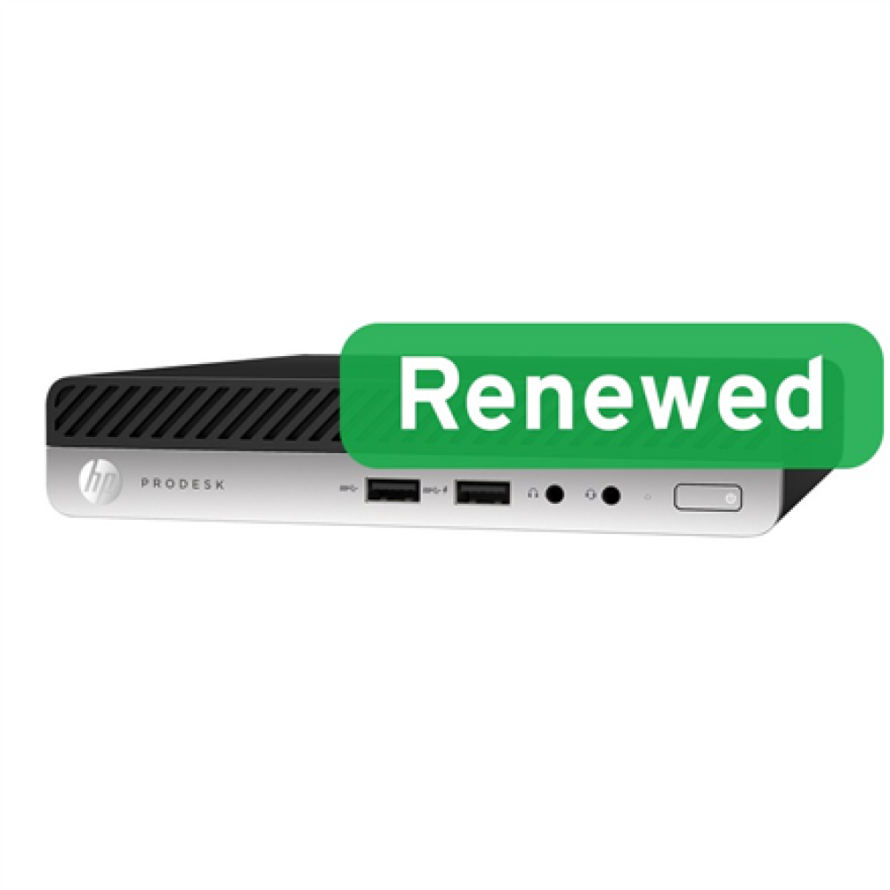 HP Renewed Grade A , ProDesk 400 G4 , Intel Core i3 , i3-8100T , 8 GB , SSD , 128 GB , Intel UHD Graphics 630 , Windows 11 Pro