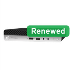 HP Renewed Grade A , ProDesk 400 G4 , Intel Core i3 , i3-8100T , 8 GB , SSD , 128 GB , Intel UHD Graphics 630 , Windows 11 Pro