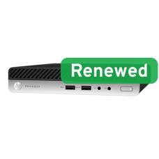 HP Renewed Grade A , ProDesk 400 G4 , Intel Core i3 , i3-8100T , 8 GB , SSD , 128 GB , Intel UHD Graphics 630 , Windows 11 Pro