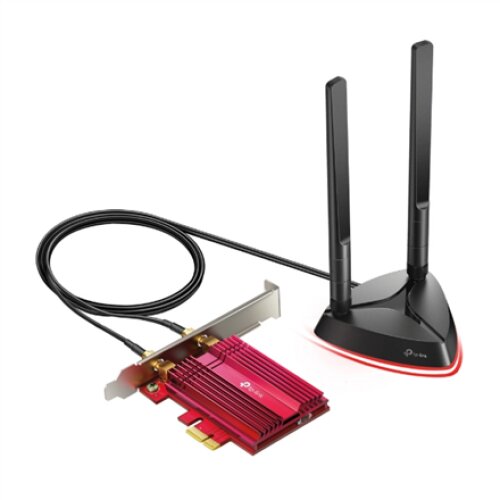 TP-LINK , AX3000 Wi-Fi 6 Bluetooth 5.0 PCIe Adapter , TX3000E , 2.4GHz/5GHz , Antenna type 2xHigh-Gain External Antennas , 574+2402 Mbit/s