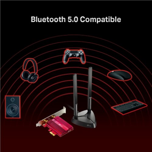TP-LINK , AX3000 Wi-Fi 6 Bluetooth 5.0 PCIe Adapter , TX3000E , 2.4GHz/5GHz , Antenna type 2xHigh-Gain External Antennas , 574+2402 Mbit/s