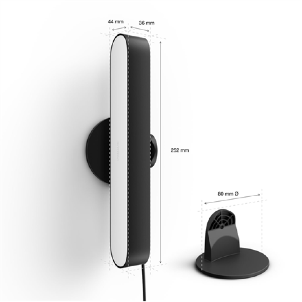 Philips Hue Play WCA Lightbar Base, Black,42 W,2000-6500 Hue White Colour Ambiance