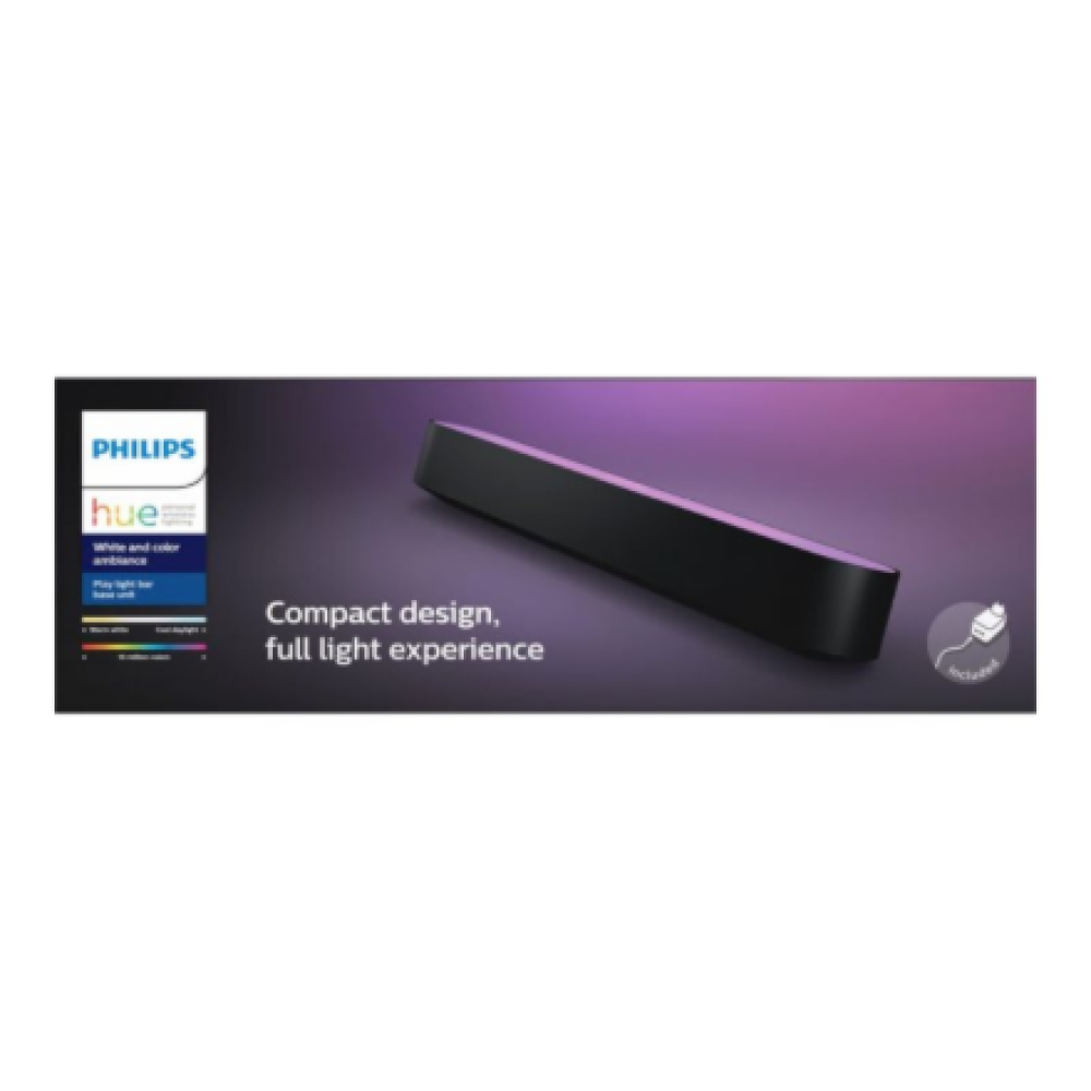 Philips Hue Play WCA Lightbar Base, Black,42 W,2000-6500 Hue White Colour Ambiance