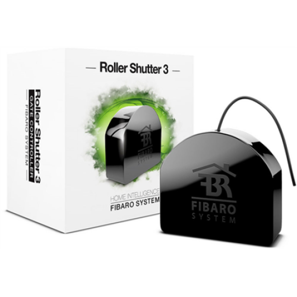 Fibaro , Roller Shutter 3 , Z-Wave , Black