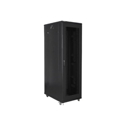 Lanberg , Rack cabinet 19 free-standing 42U/800x1000 (flat pack) with mesh door , FF01-8042-23B , Black