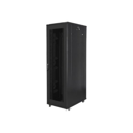 Lanberg , Rack cabinet 19 free-standing 42U/800x1000 (flat pack) with mesh door , FF01-8042-23B , Black
