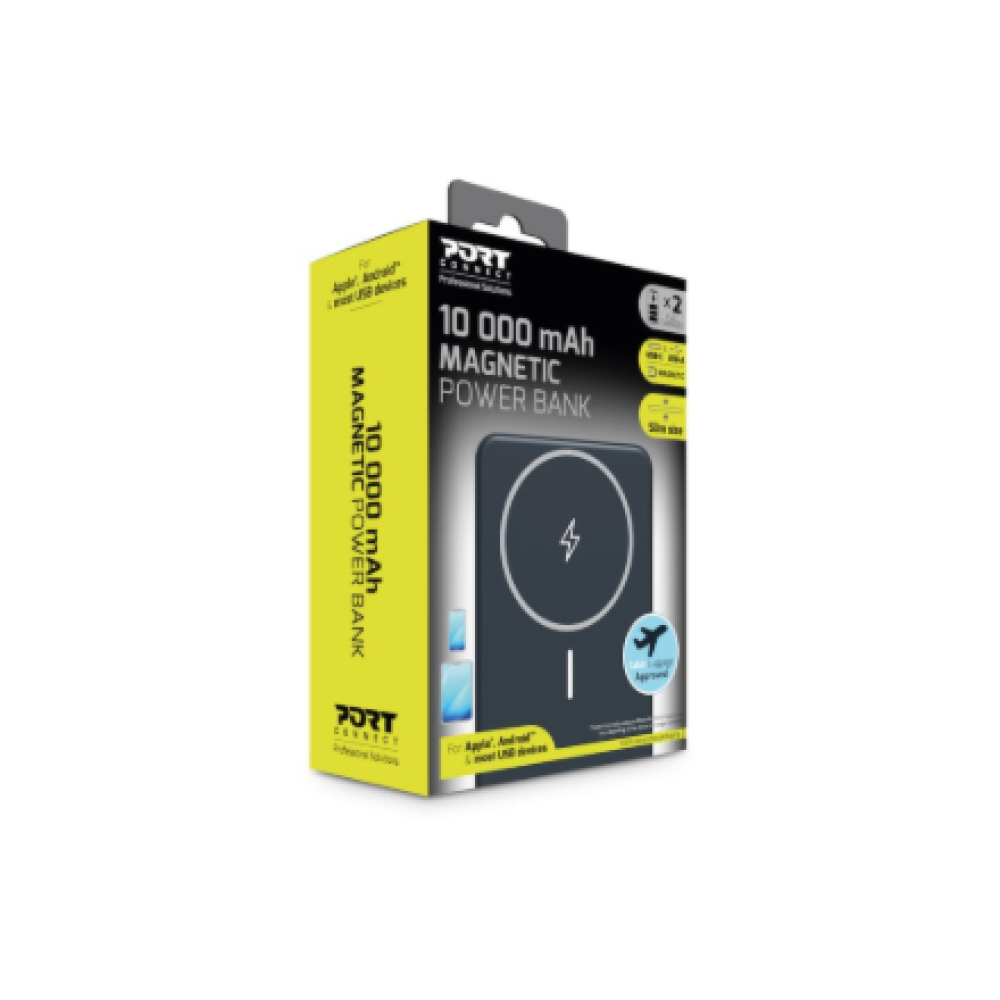 PORT CONNECT Powerbank 10 000 mAh - Wireless Qi2 , PORT CONNECT