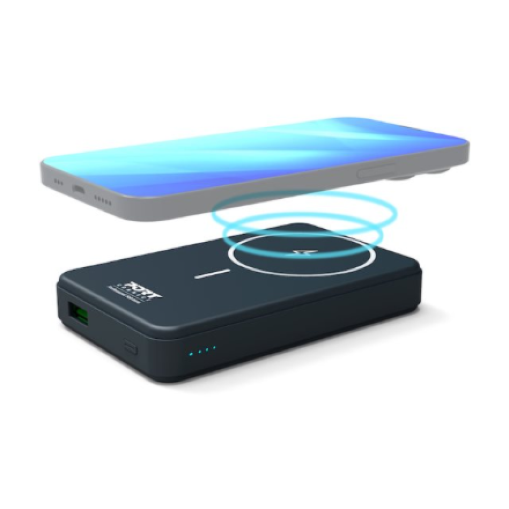 PORT CONNECT Powerbank 10 000 mAh - Wireless Qi2 , PORT CONNECT