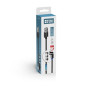 ColorWay Cable 3in1 (Lightning+MicroUSB+Type-C) Magnetic Rotation 540° 2.4А, 1m , CW-CBUU037-BK